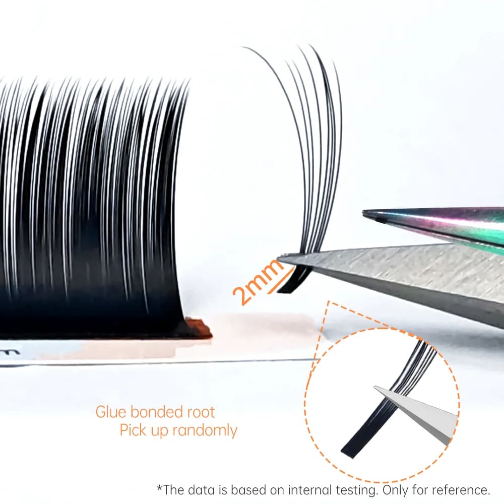 הארכת ריסים בודדים קמליה Bloom LB LJ Curl