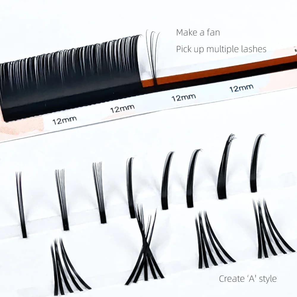 הארכת ריסים בודדים קמליה Bloom LB LJ Curl