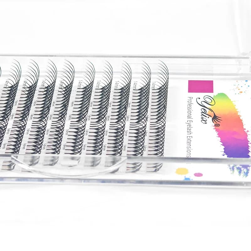 ריסים להארכה מוכנים בסגנון שועל קומיקס (Volume Fan)