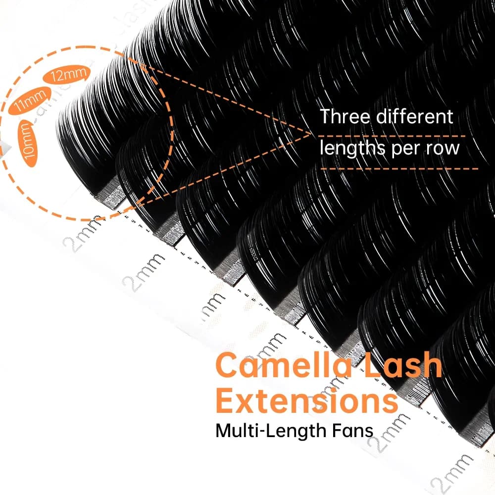 הארכת ריסים בודדים קמליה Bloom LB LJ Curl