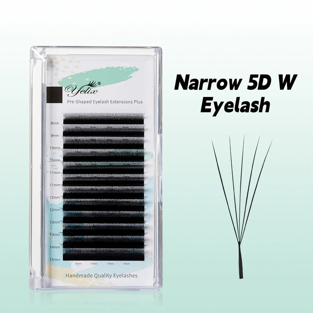 ריסי נפח V Shape צרים 3D/4D/5D עם מניפה קטנה