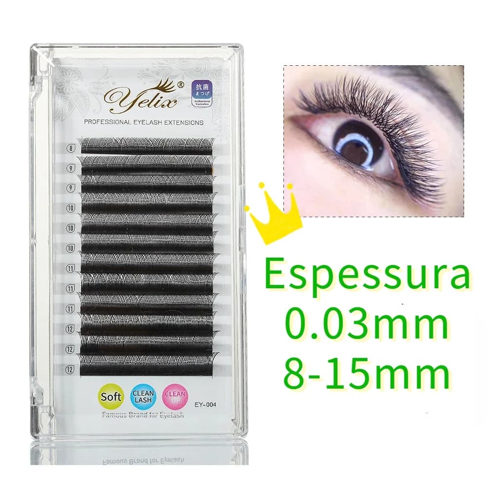 תוספי ריסים בצורת Y, מניפות YY מוכנות, 0.05mm C Curl