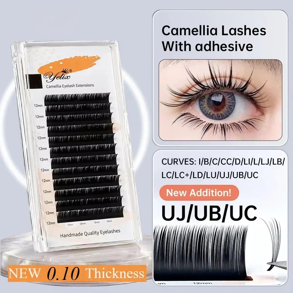 תוספי ריסים נפח Camellia להכנה עצמית עם דבק